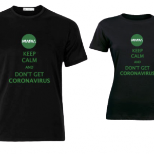 1 Black T-Shirt – Don’t Get Coronavirus